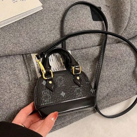 New HOUJIN Mini Satchel Bag Black 👜 - Picture 5 of 7